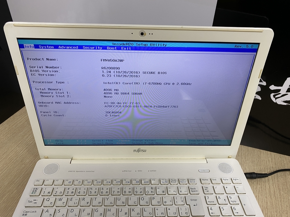 AH50⁄A3 LIFEBOOK 富士通 Core FMVA50A3WP i7-6700HQ ジャンク