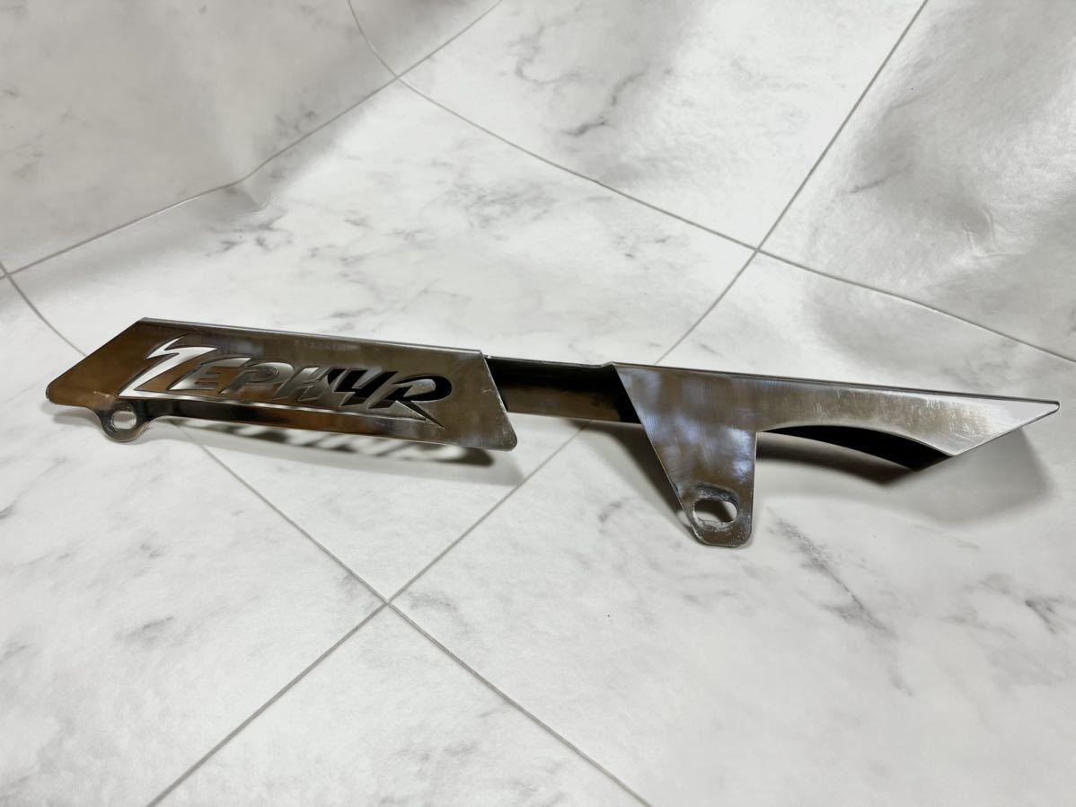 【数量限定，低価】 ゼファー400 ZEPHYRロゴ メッキチェーンカバー(チェーンカバー)｜売買されたオークション情報、yahooの商品情報をアーカイブ公開 - オークファン チェーンカバー