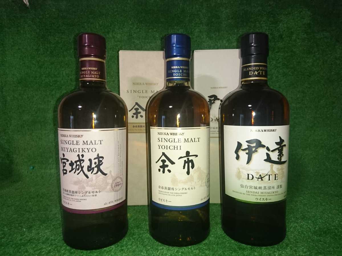 ニッカ : 3本セット 各700ml 余市・宮城峡・竹鶴 700ml | ニッカ 