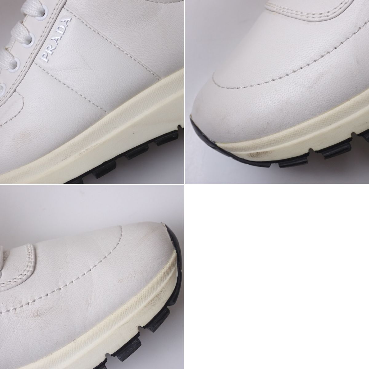 □PRADA/プラダ レザースニーカー 38/レディース23.5cm相当/オフ 
