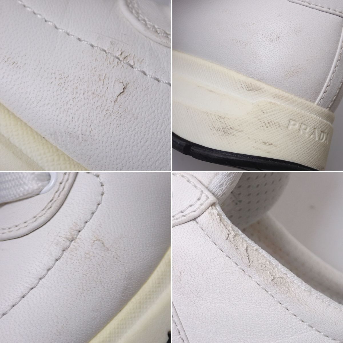 □PRADA/プラダ レザースニーカー 38/レディース23.5cm相当/オフ 