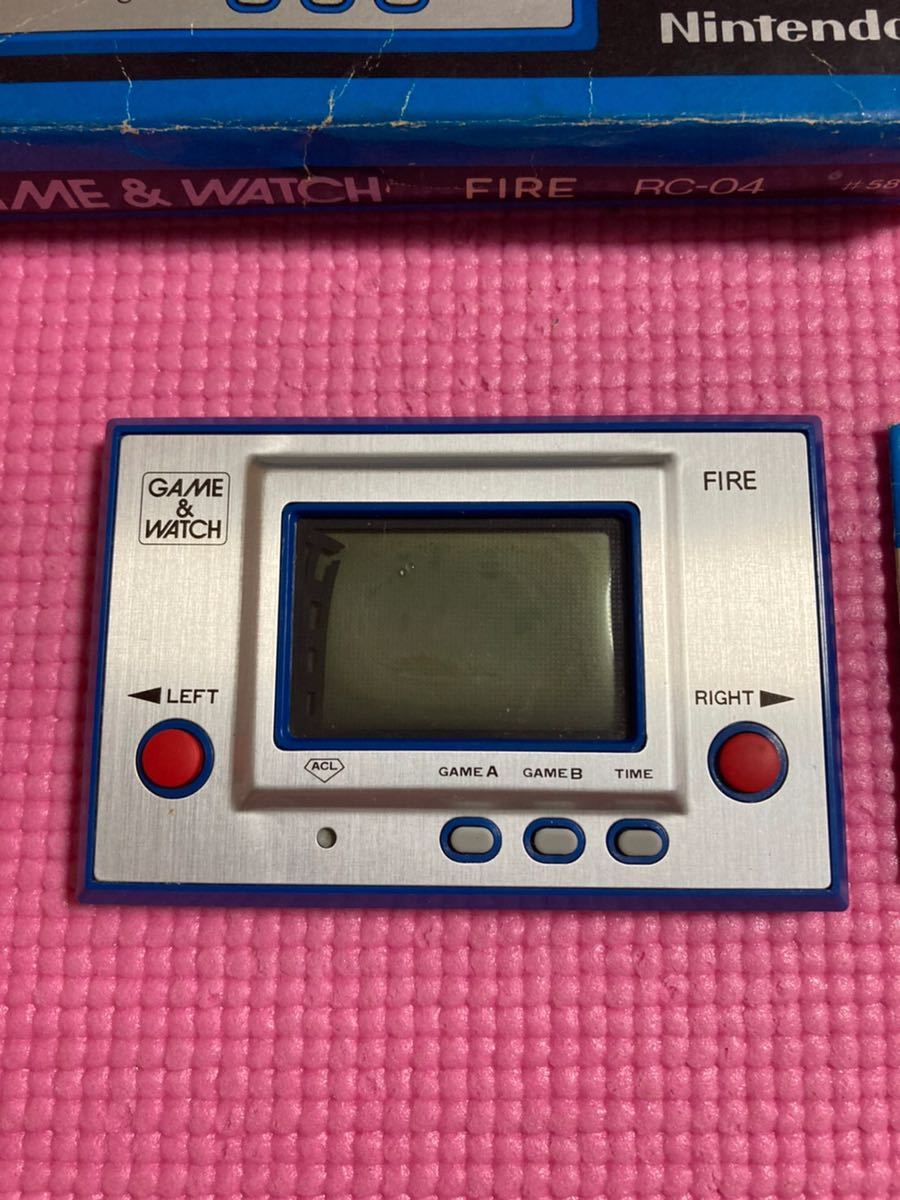 ゲームウォッチ ファイア 箱付 中古 レアゲームウォッチ ファイア