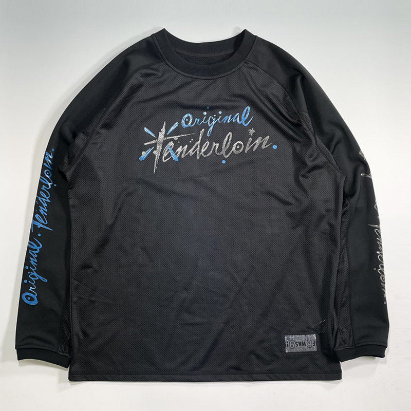美品 TENDERLOIN MIX MESH JERSEY PA.C Black XL テンダーロイン