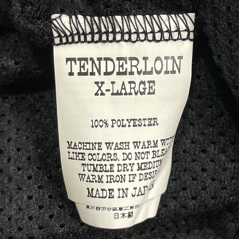 美品 TENDERLOIN MIX MESH JERSEY PA.C Black XL テンダーロイン