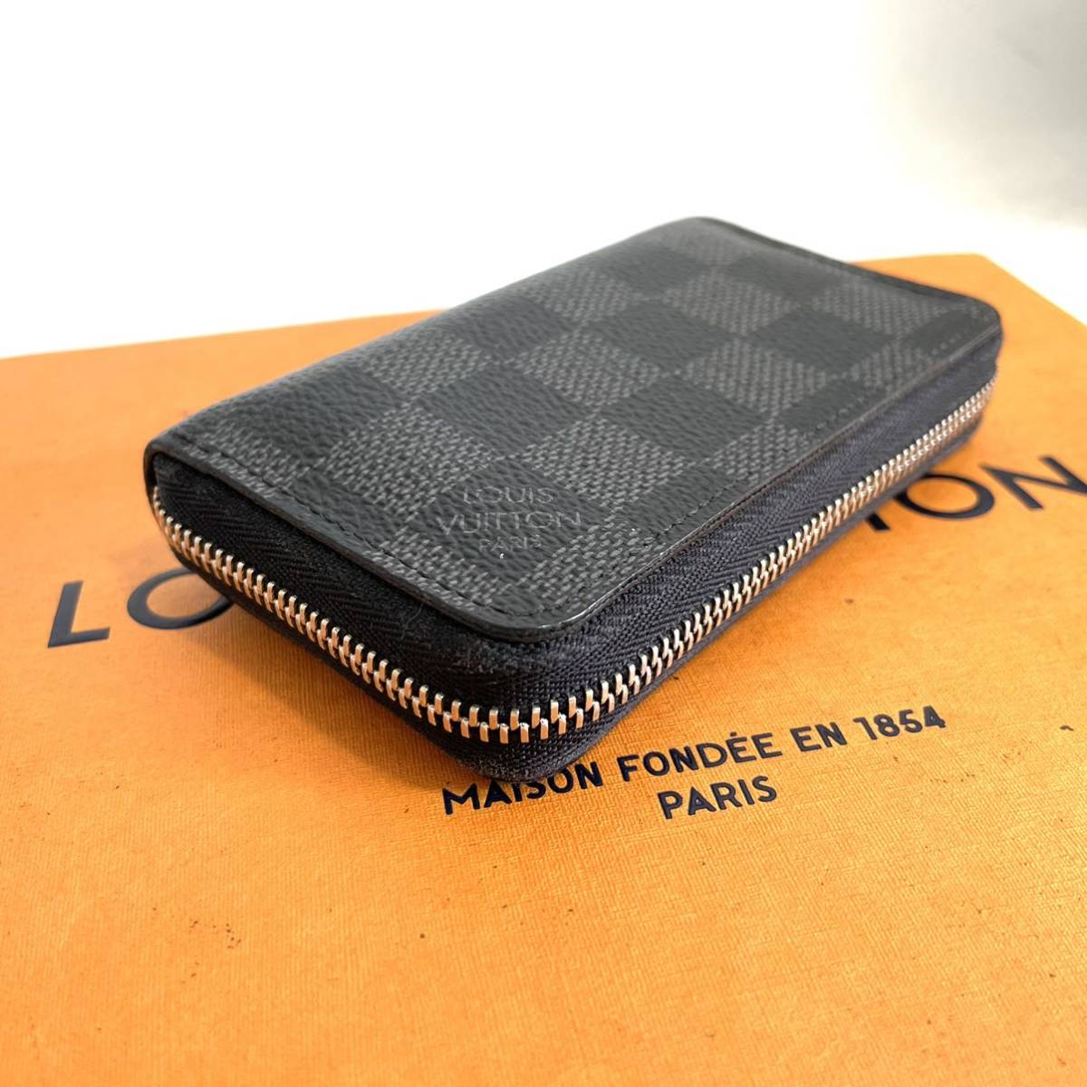 LOUIS 蒙る VUITTON☆ダミエグラフィット☆ジッピーコインパース美品☆