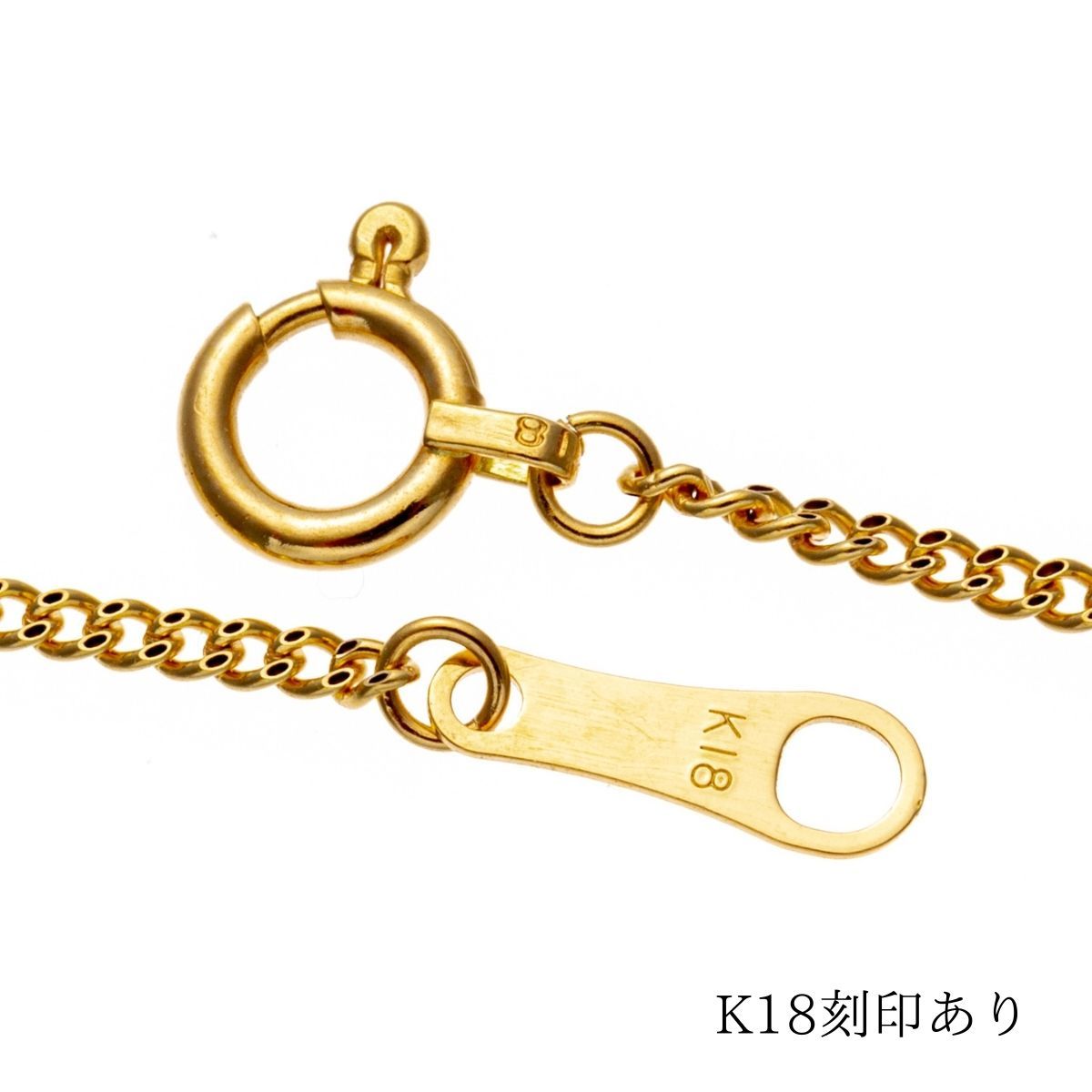 18金/K18刻印有り】50cm/1，2mm/喜平ネックレスチェーン/イエロー 