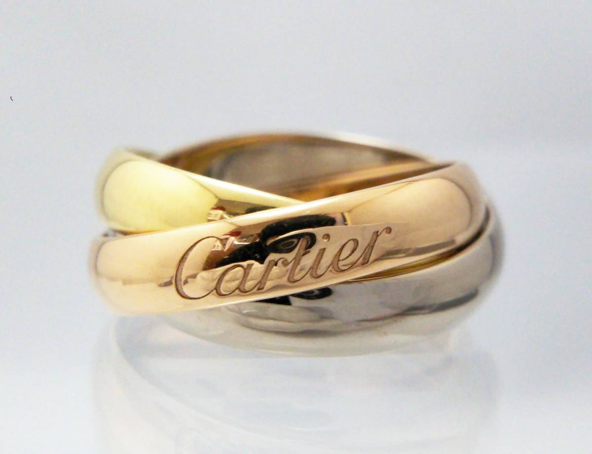 カルティエ トリニティ 中古 リング 4号 レディース Cartier 