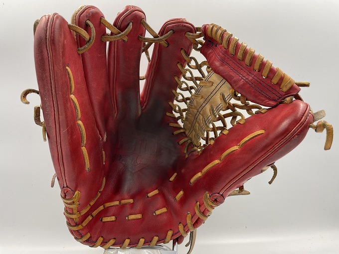 ベースマン 硬式外野手用グローブ 左投用 オーダー 刺繍あり 小指二本入れ