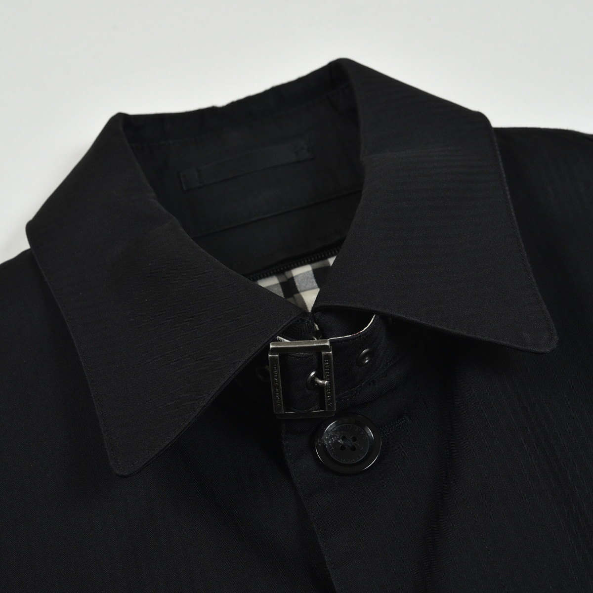 BLACK LABEL BURBERRY Burberry バーバリーブラックレーベル (バーバリーブラックレーベル 中古・古着通販BURBERRY ストライプ Black ジャケット M サイズ40 公式通販 コート Label(バーバリーブラックレーベル) シングルレザー