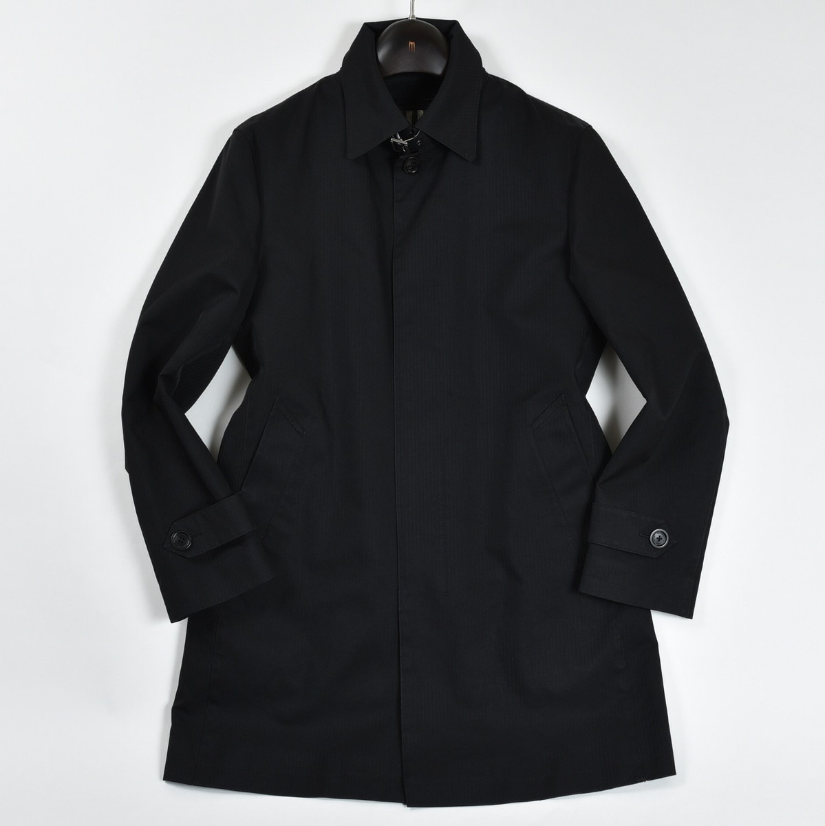 BLACK LABEL BURBERRY Burberry バーバリーブラックレーベル (バーバリーブラックレーベル 中古・古着通販BURBERRY ストライプ Black ジャケット M サイズ40 公式通販 コート Label(バーバリーブラックレーベル) シングルレザー