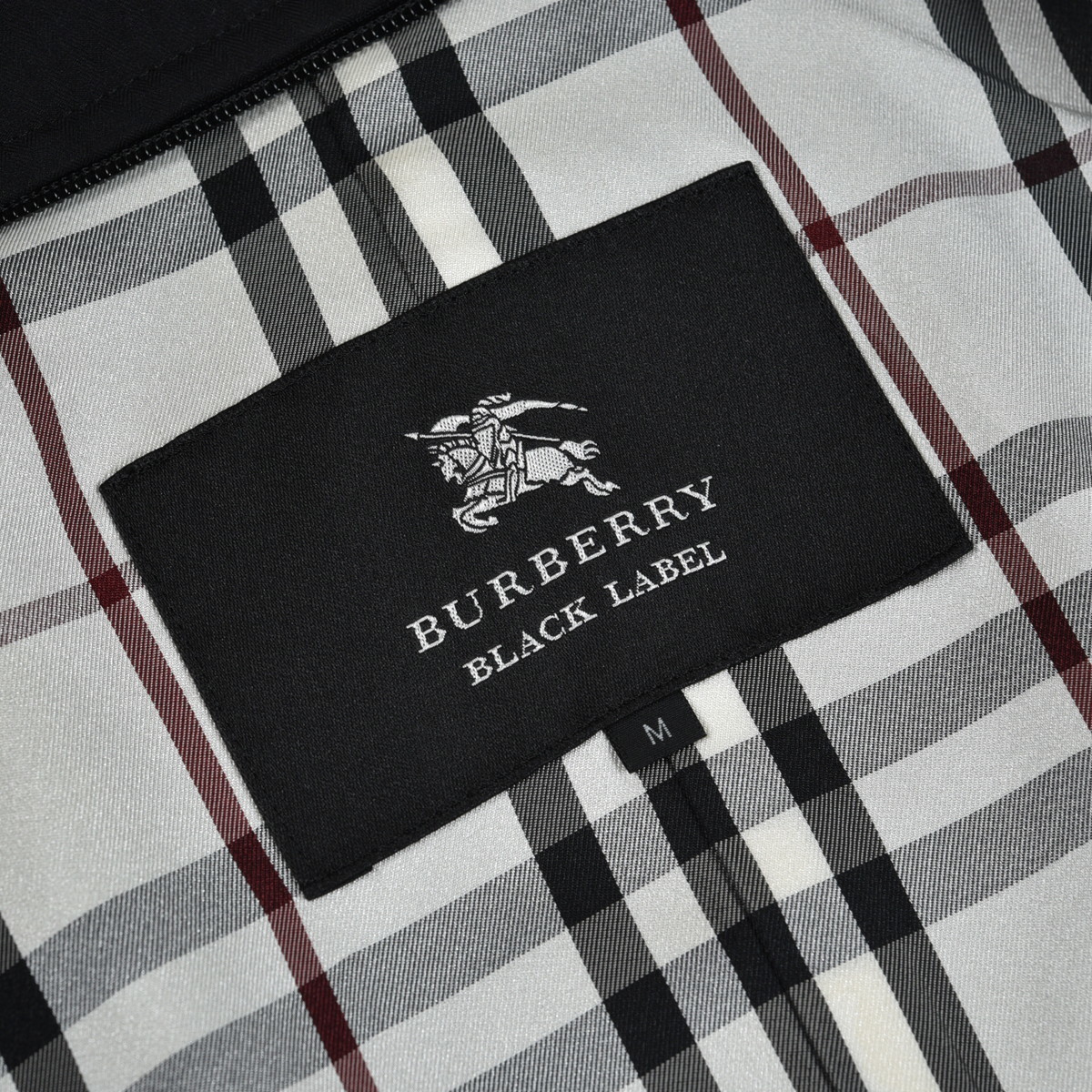 BLACK LABEL BURBERRY Burberry バーバリーブラックレーベル (バーバリーブラックレーベル 中古・古着通販BURBERRY ストライプ Black ジャケット M サイズ40 公式通販 コート Label(バーバリーブラックレーベル) シングルレザー