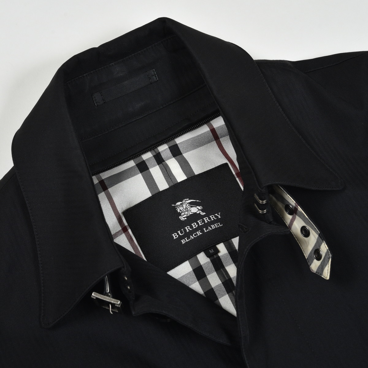 BLACK LABEL BURBERRY Burberry バーバリーブラックレーベル (バーバリーブラックレーベル 中古・古着通販BURBERRY ストライプ Black ジャケット M サイズ40 公式通販 コート Label(バーバリーブラックレーベル) シングルレザー