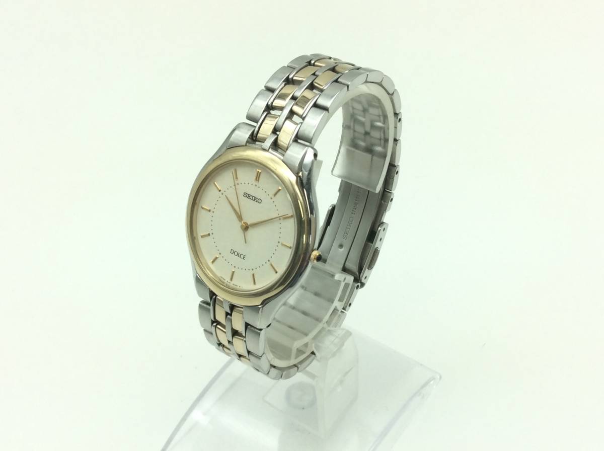C54□【QZ/稼働】SEIKO セイコー 8J41-6030 DOLCE ドルチェ QUARTZ