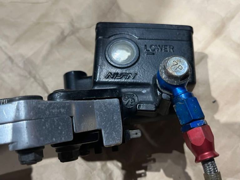 RZ250 4L3 左側 フロントブレーキ 周り ディスクローター キャリパー