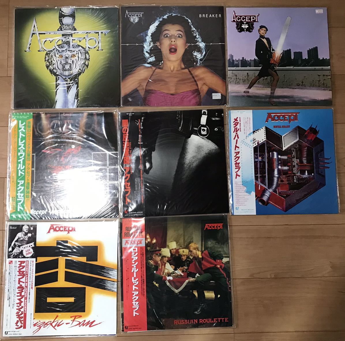アクセプト ACCEPT レコード 8枚 - Accept アクセプト First Pressing