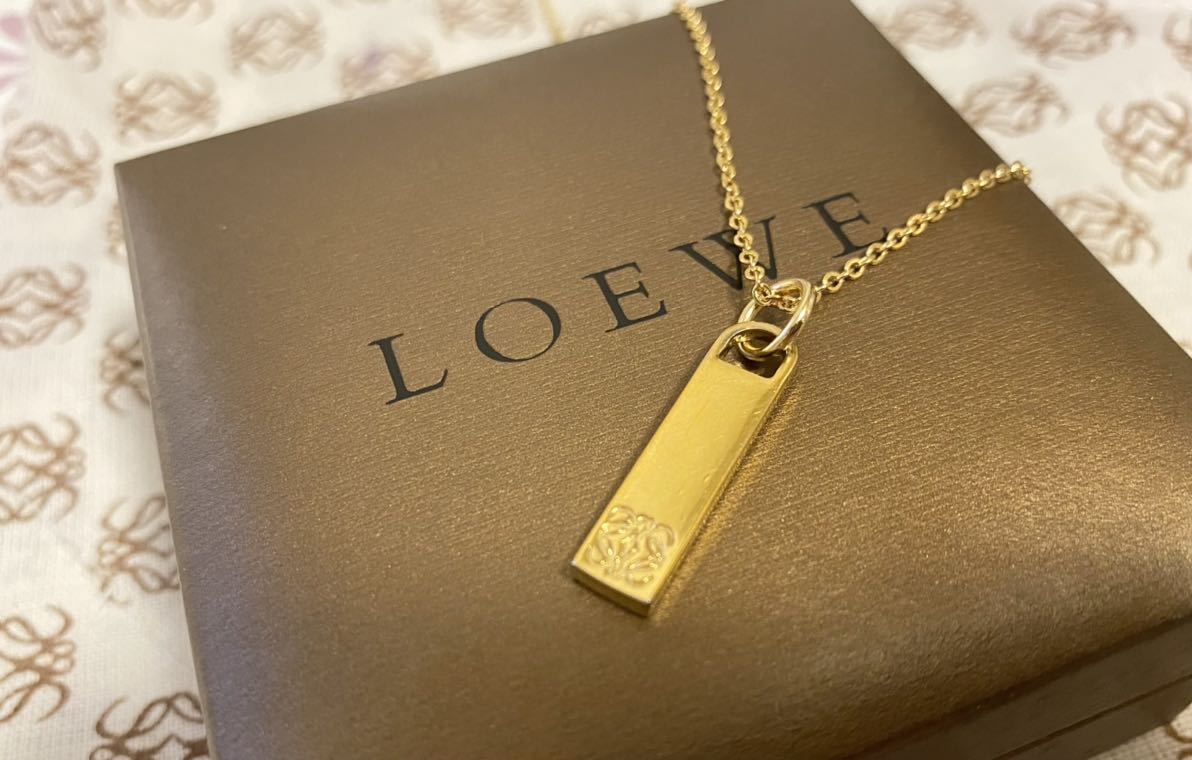 美品 正規品 ロエベ LOEWE リバーシブル チャーム トップ ペンダント  