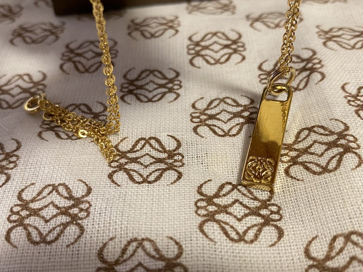 美品 正規品 ロエベ LOEWE リバーシブル チャーム トップ ペンダント  