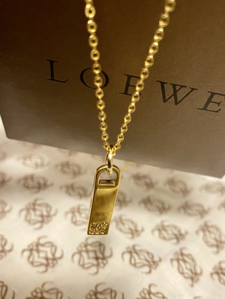 美品 正規品 ロエベ LOEWE リバーシブル チャーム トップ ペンダント 