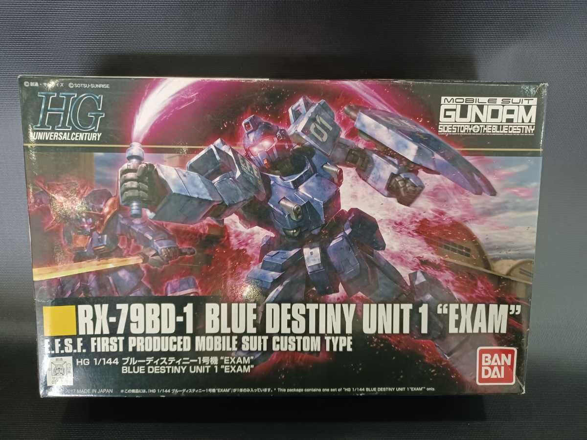 Rx 79bd 1 Blue Destiny Unit1 Exam ブルーディスティニー1号機エグザム ガンダムプラモデル Hg 完成品 や 機動戦士ガンダム 売買されたオークション情報 Yahooの商品情報をアーカイブ公開 オークファン Aucfan Com