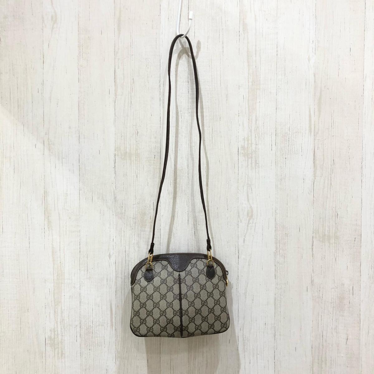GUCCI グッチ オールドグッチ GG柄 シェリー ライン ショルダーバッグ