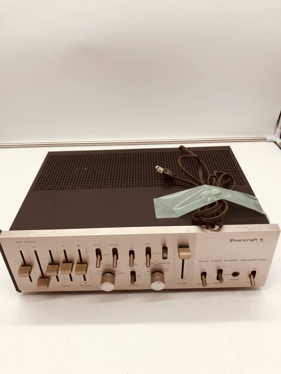 Kencraft GP-830X プリアンプ 通電確認済み ケンクラフト オーディオ
