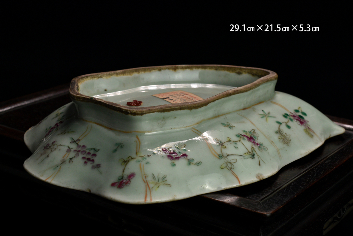 久2830 粉彩人物紋蓋物 時代品 唐物 中国美術 万暦 粉