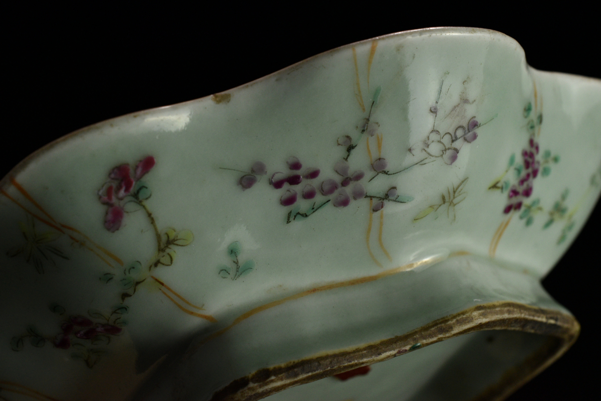久2830 粉彩人物紋蓋物 時代品 唐物 中国美術 万暦 粉