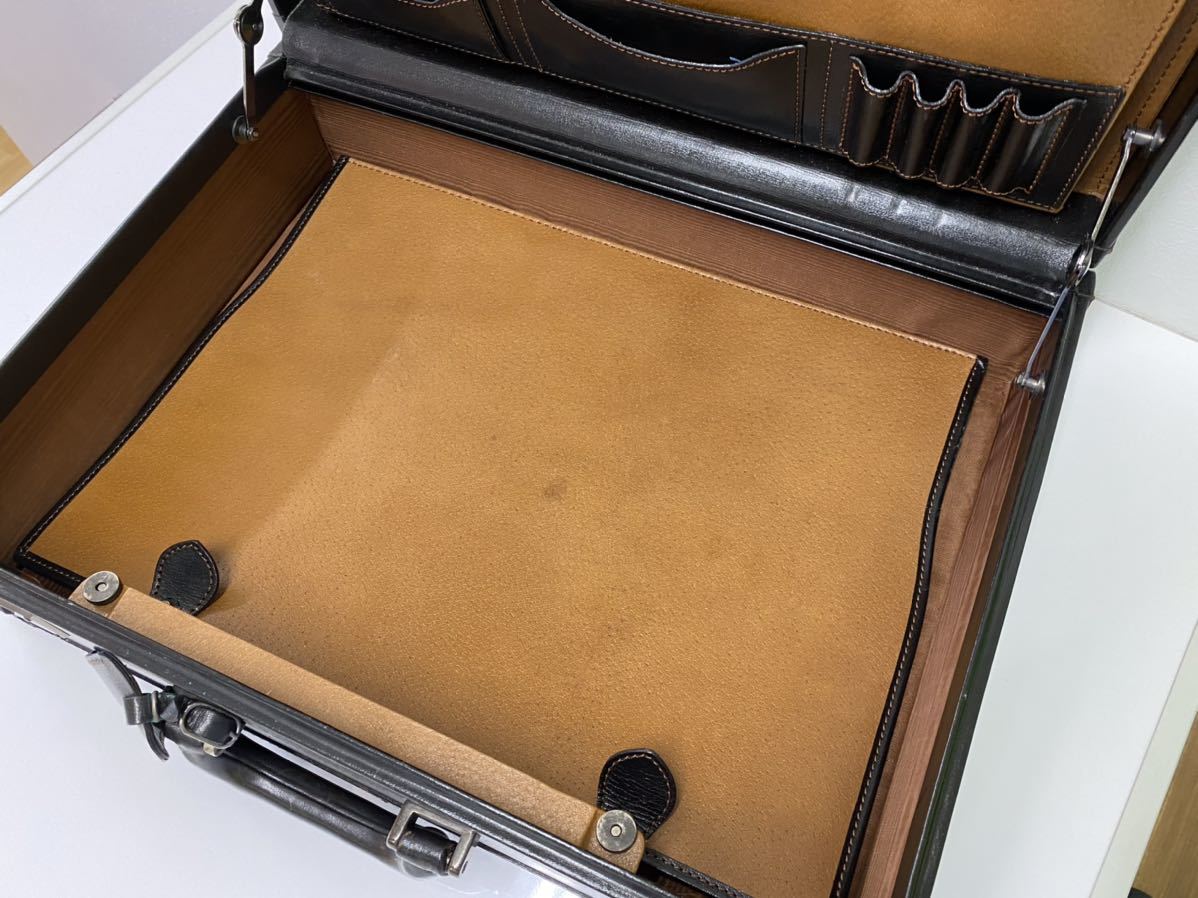 dunhill ダンヒル アタッシュケース ダイヤルロック レザー 黒