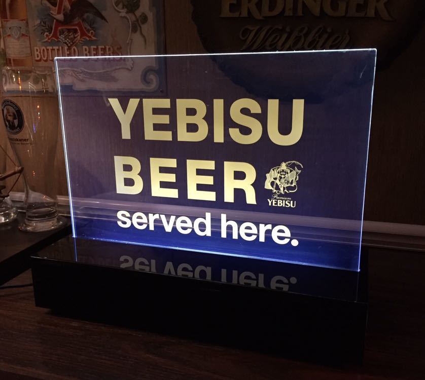 非売品 エビス エビスビール LEDネオンサイン YEBISU ディスプレイ