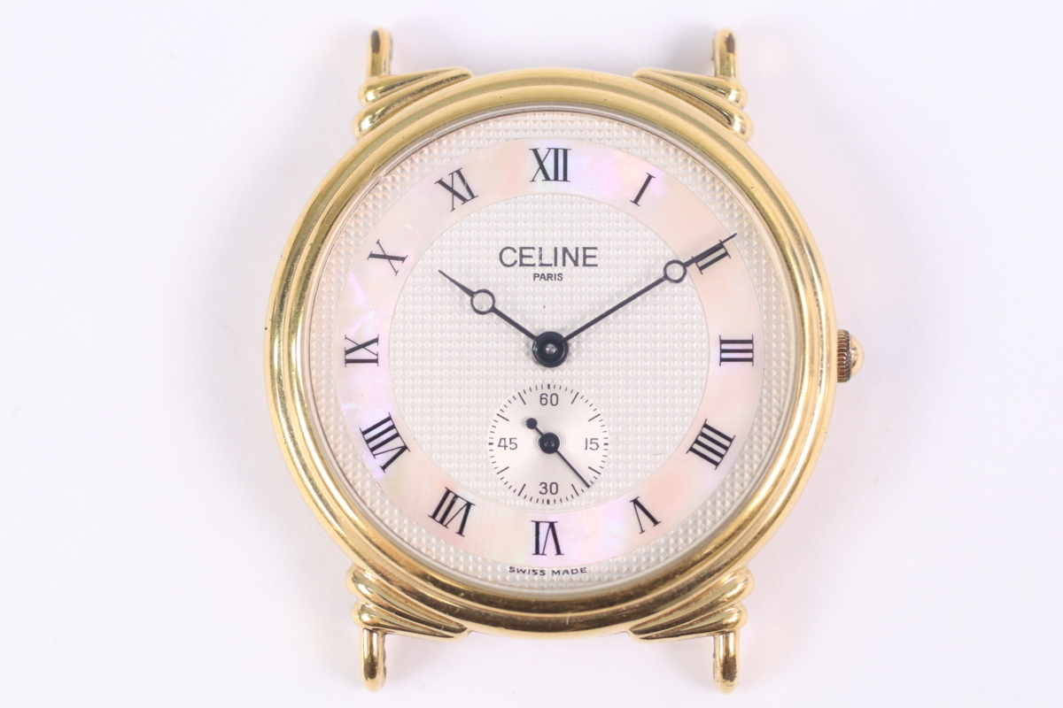 CELINE セリーヌ クォーツ シェル文字盤 スモセコ H2903-3 CELINE セリーヌ クォーツ シェル文字盤 スモセコ H2903-3