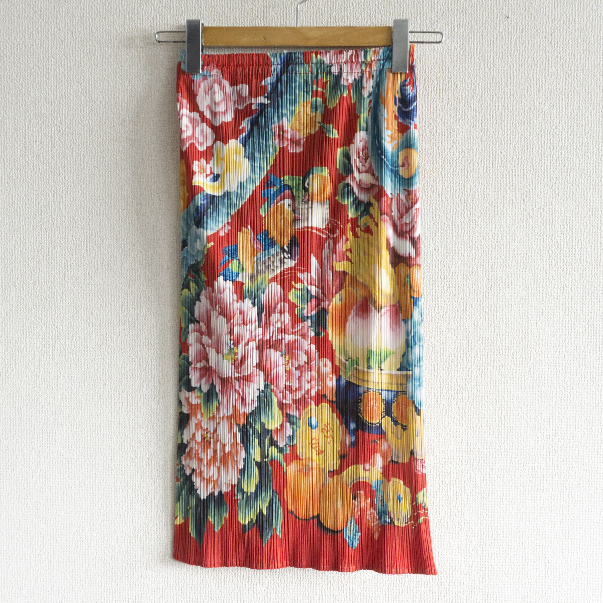美品】 PLEATS PLEASE【ドラゴン 総柄 プリーツ セットアップ