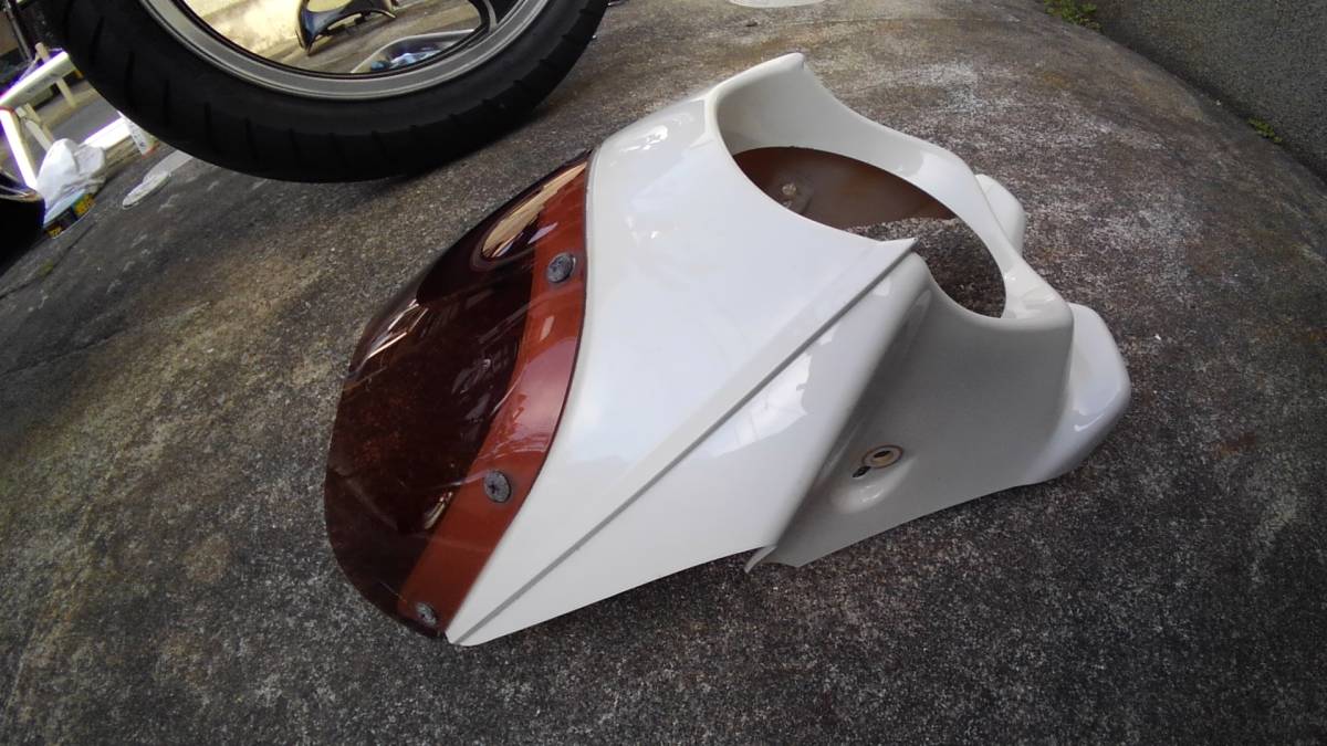 ビキニカウル ミニバイク用 ヘッドライト130パイ モンキー等 ホワイト 