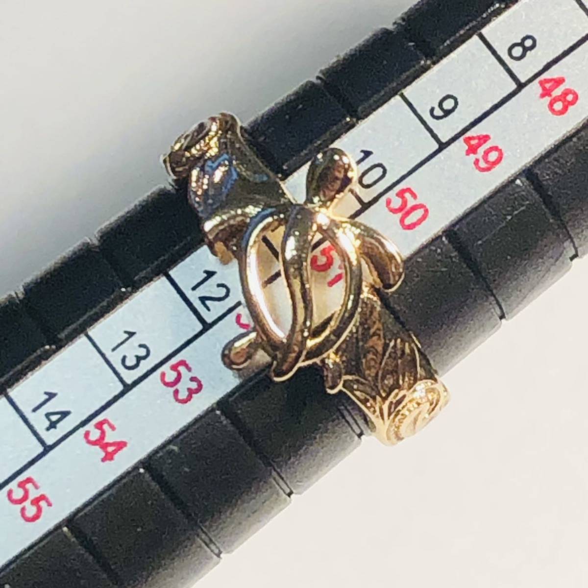 k18 刻印有 約2.5g ハワイアンジュエリーリング 指輪 アクセサリー 1 