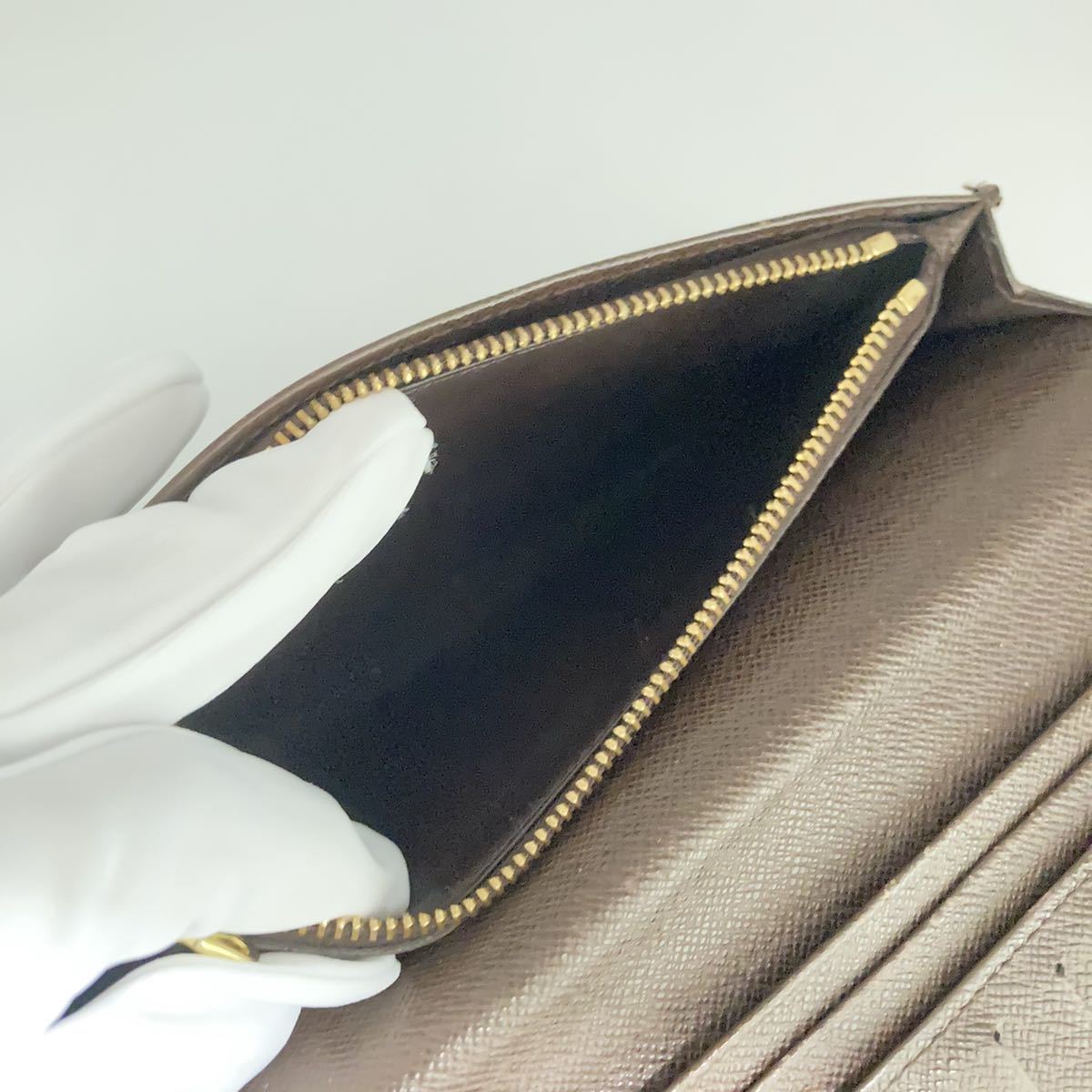 R361 1円～ Louis Vuitton ルイヴィトン N60017 ダミエ ポルトフォイユブラザ ファスナー 長財布 ルイヴィトン LOUIS VUITTON モンスリMM ブラウン◆-29 ポルトフォイユ・ヴィクトリー