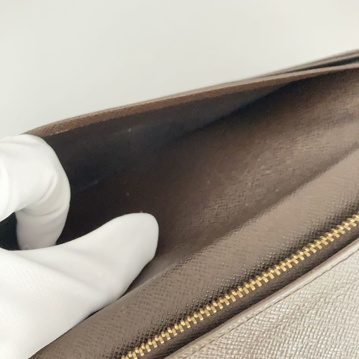 R361 1円～ Louis Vuitton ルイヴィトン N60017 ダミエ ポルトフォイユブラザ ファスナー 長財布 ルイヴィトン LOUIS VUITTON モンスリMM ブラウン◆-29 ポルトフォイユ・ヴィクトリー