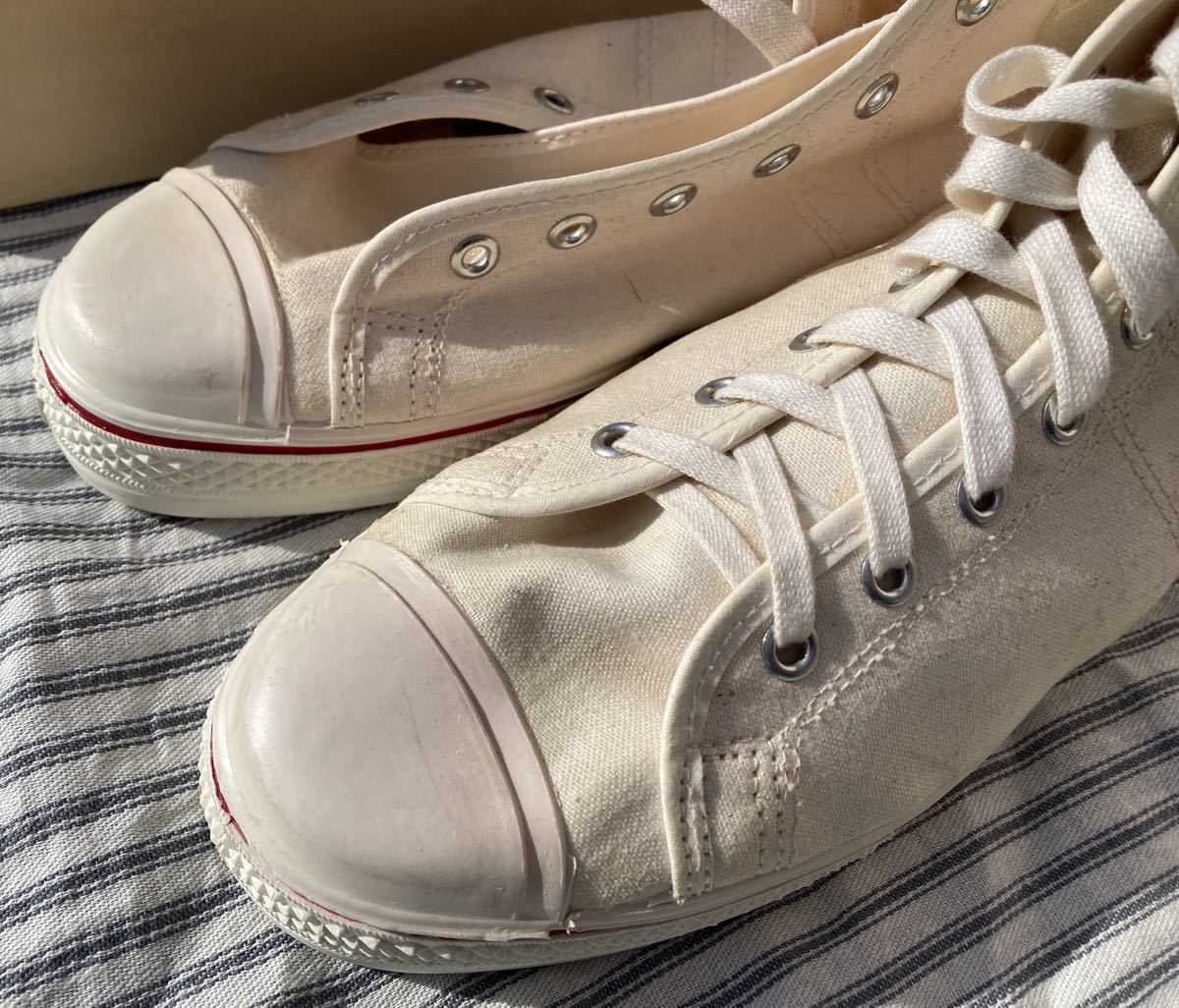 デッドストック 公式通販 レア！デッド vintage スニーカー ラクロス 5ハーフ 70年代 再販 ゴルフシューズ oldgucci 60s70s IN CONVERSE USA製デッドストックビンテージPRO2トーンキャンバス 25cm