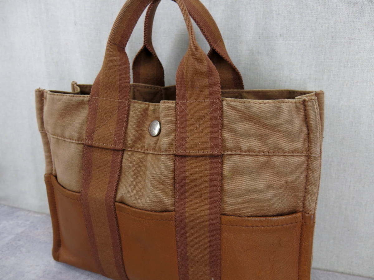 ○HERMES エルメス○メンズ○フールトゥ PM○キャンバス レザー 本革 