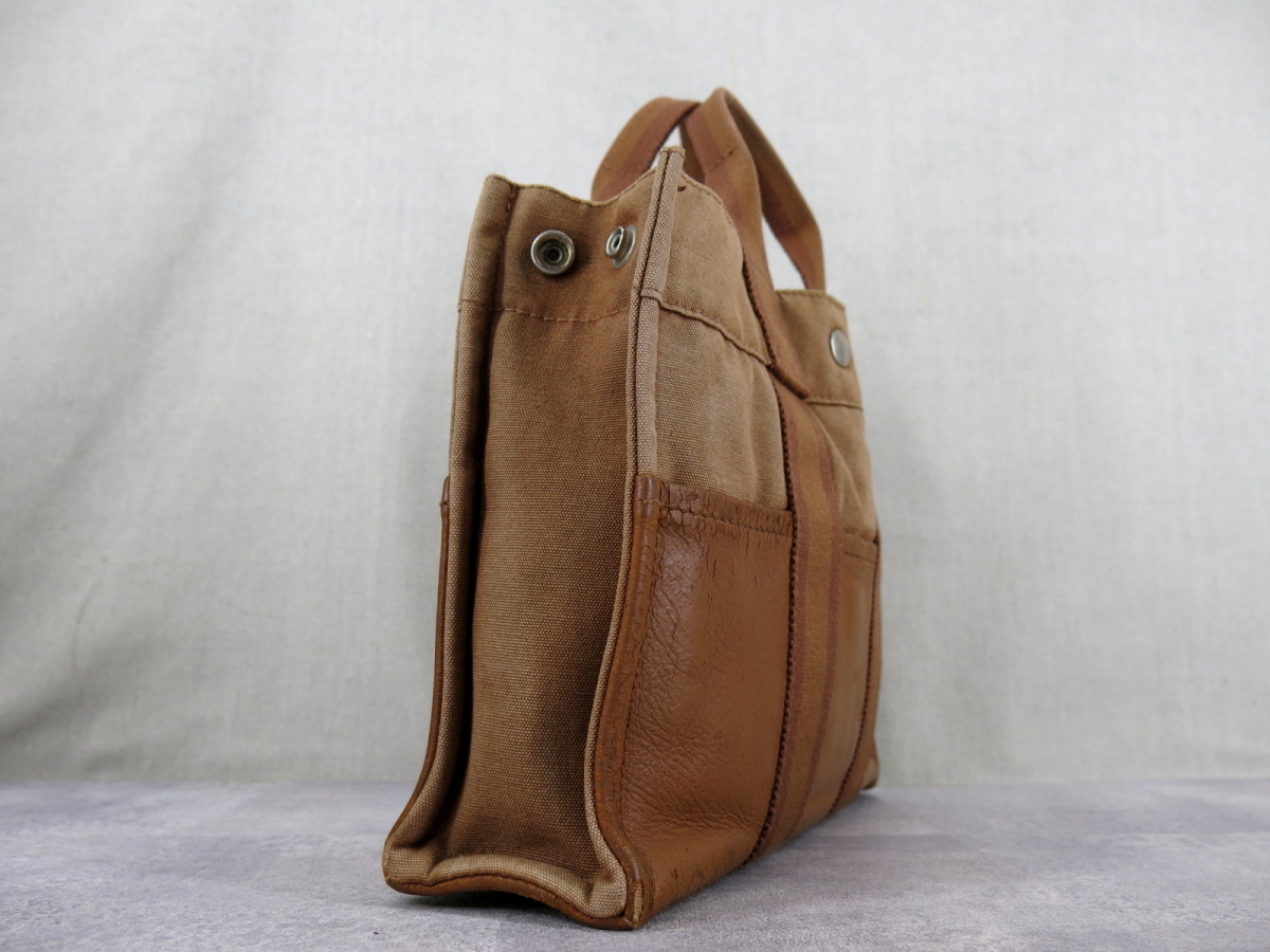 ○HERMES エルメス○メンズ○フールトゥ PM○キャンバス レザー 本革 