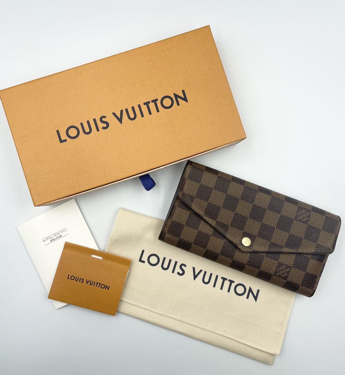 【お得，定番】 LOUIS VUITTON ルイヴィトン ダミエ ポルトフォイユサラ 箱付き 長財布 CT2104(ダミエライン)｜売買されたオークション情報、yahooの商品情報をアーカイブ公開 - オークファン 服飾小物