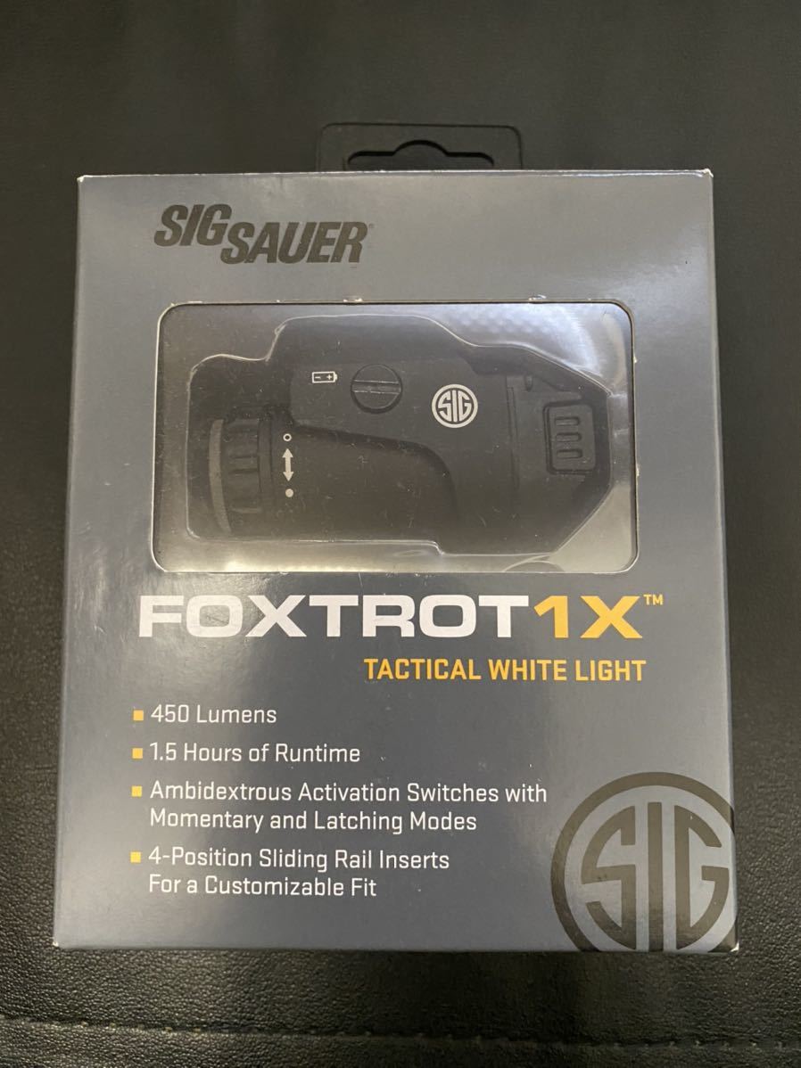 実物 Sig Sauer FOXTROT1X Weapon Light トレポン PTW 東京マルイ VFC GHK WE ハンドガン ライト ウェポンライト シグザウエル BK 黒 ガス