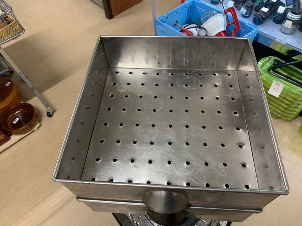 3段 蒸し器 ステンレス製 角 角蒸し器 3段（中子2段）桃 業務