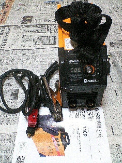 中古美品　使用回数少　ハイガー　溶接機　ＨＧ－ＭＭＡ－１４０Ｄ