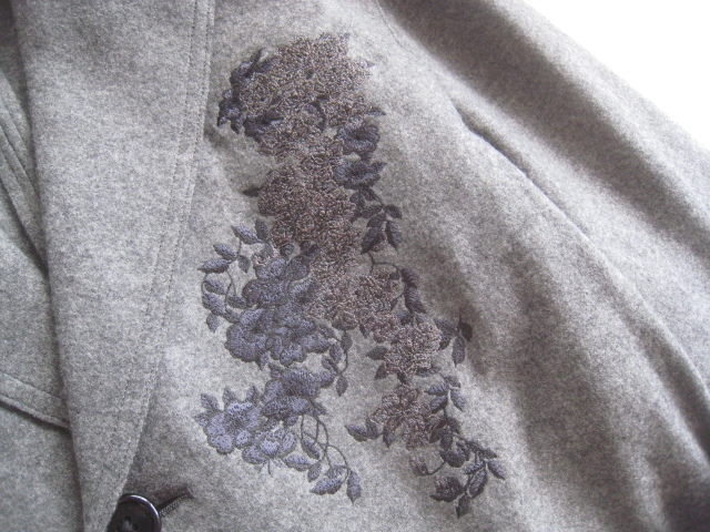 極上12万!!アルチザン ARTISAN*伊藤若冲コラボ 花柄刺繍 ベルト付き 