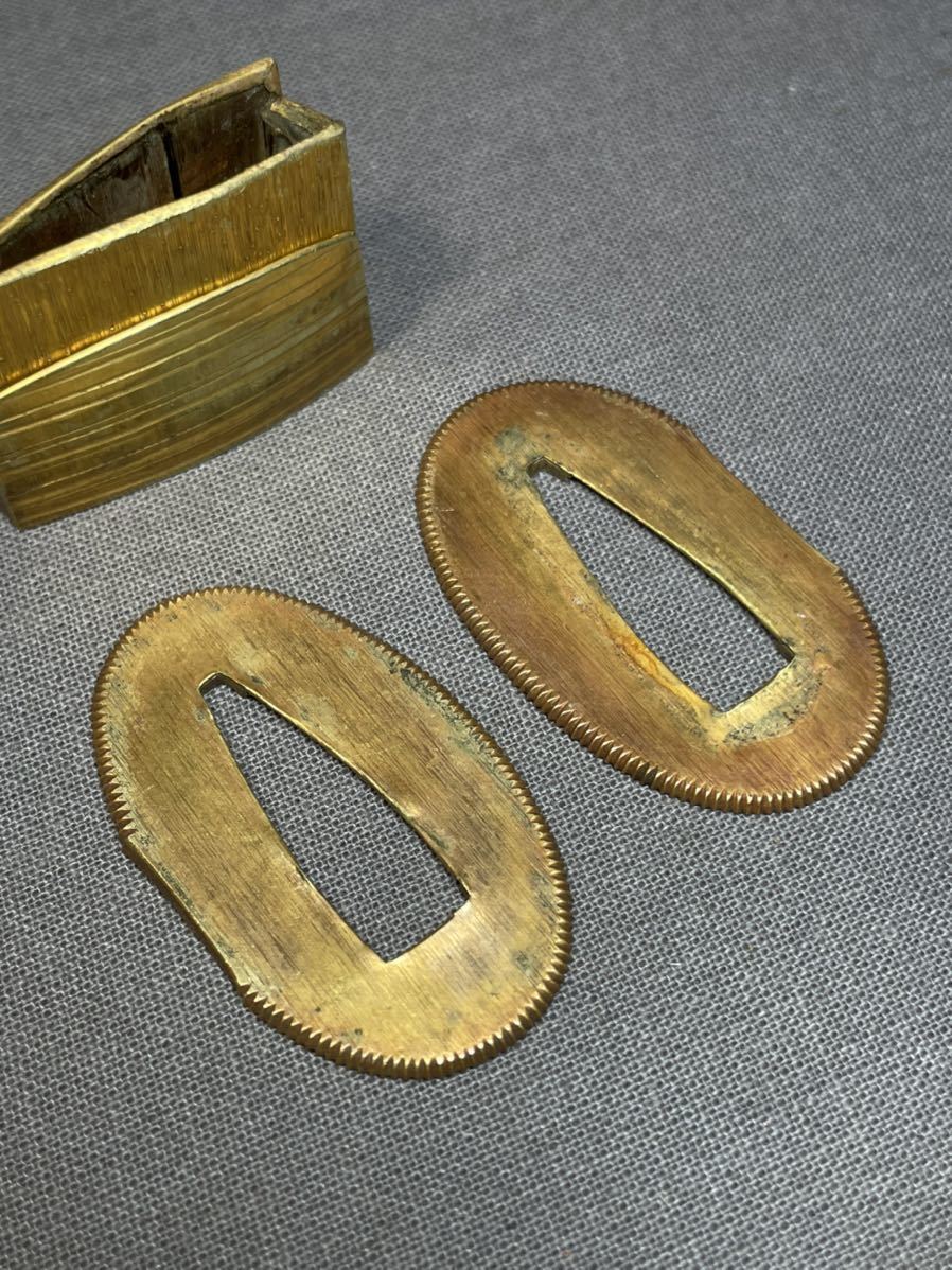 ASAHI】金着せ切羽！金着！金被せ！刀装具 拵え 金無垢 10枚まとめて