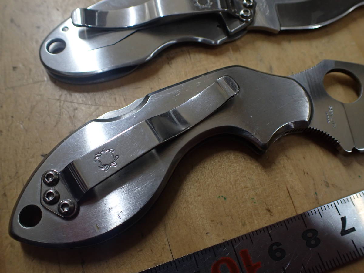 J02Y』スパイダルコ SPYDERCO フォールディングナイフ 2本（2点 