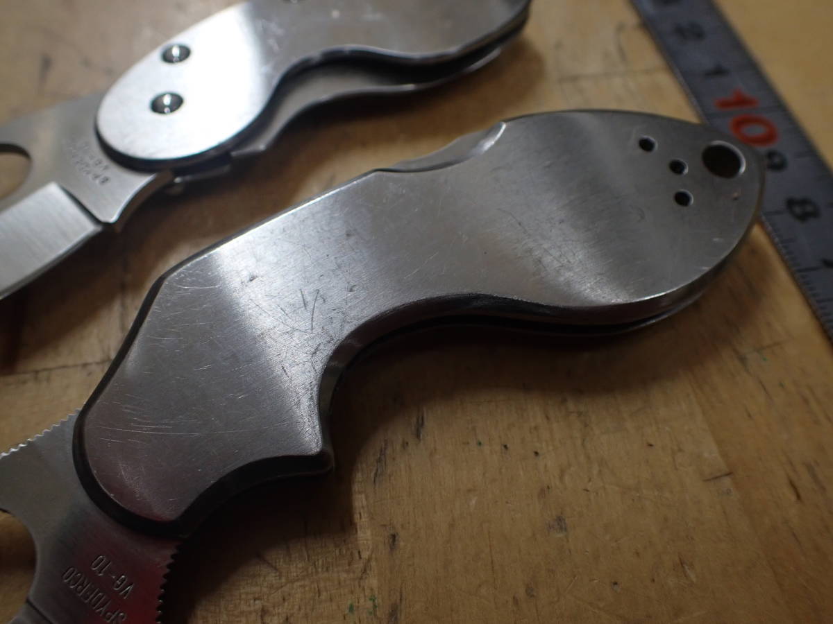 J02Y』スパイダルコ SPYDERCO フォールディングナイフ 2本（2点 