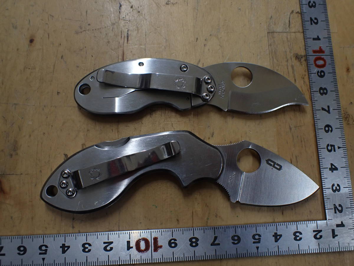 J02Y』スパイダルコ SPYDERCO フォールディングナイフ 2本（2点 