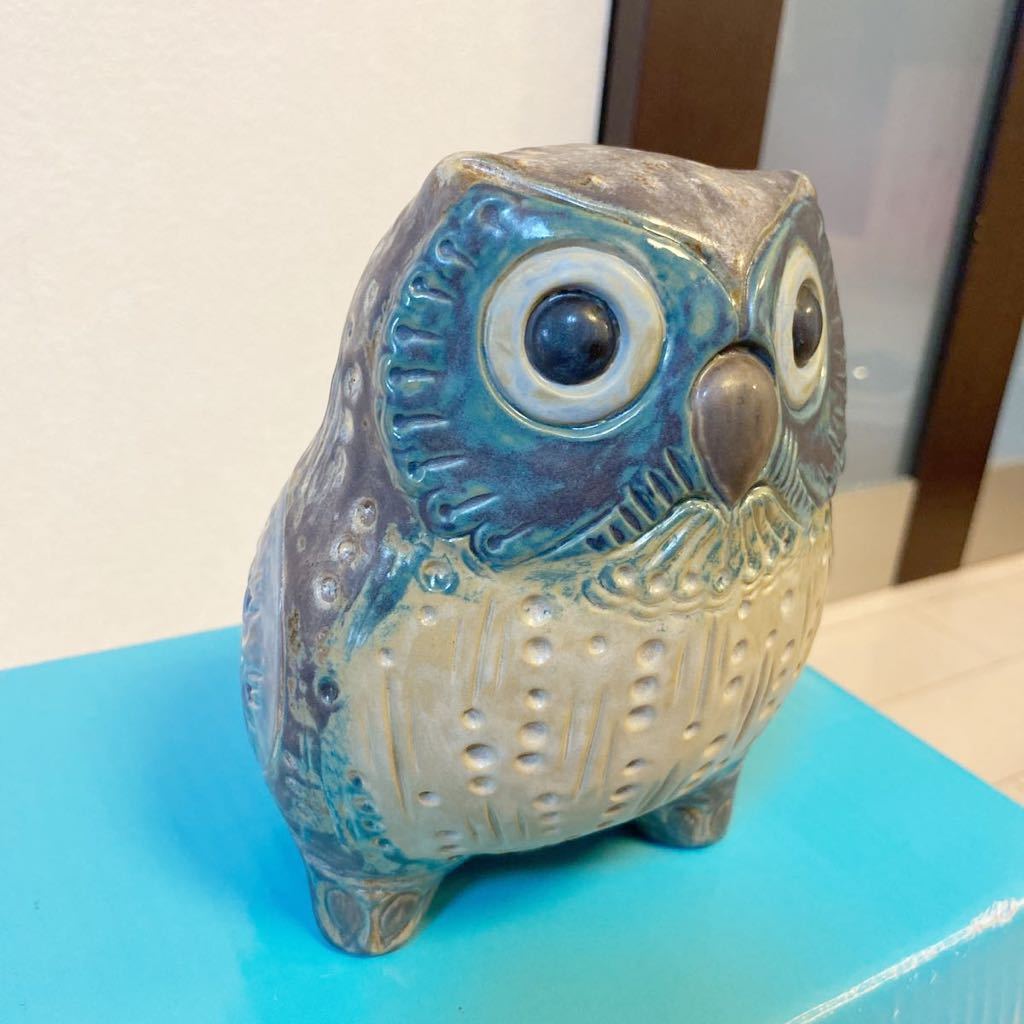 置物 リヤドロ フクロウ 陶器 梟 LLADRO 幸運のフクロウ | 縁起物 安い