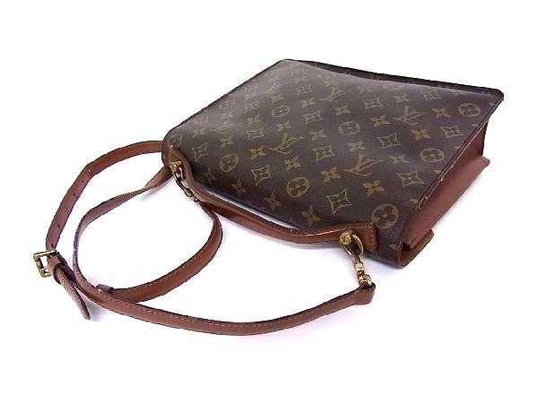 最新作，お買い得 1円 LOUIS VUITTON ルイヴィトン M51187 モノグラム モンソー26 2WAY クロスボディ ハンドバッグ ショルダー 斜め掛け ブラウン系 FT1232