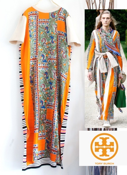 定番人気 試着程度/TORY BURCHトリーバーチ/ニット&times;総柄シルクロングワンピース(トリーバーチ)｜売買されたオークション情報、yahooの商品情報をアーカイブ公開 - オークファン その他